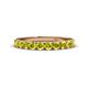 1 - Emlynn 3.00 mm Yellow Diamond 10 Stone Wedding Band 