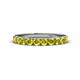 1 - Emlynn 3.00 mm Yellow Diamond 10 Stone Wedding Band 