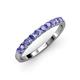 3 - Emlynn 2.70 mm Tanzanite 10 Stone Wedding Band 