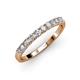 3 - Emlynn 2.70 mm Diamond 10 Stone Wedding Band 