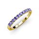 3 - Emlynn 2.70 mm Tanzanite 10 Stone Wedding Band 