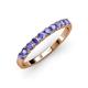 3 - Emlynn 2.70 mm Tanzanite 10 Stone Wedding Band 