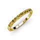 3 - Emlynn 2.70 mm Citrine 10 Stone Wedding Band 