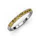 3 - Emlynn 2.70 mm Citrine 10 Stone Wedding Band 