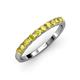 3 - Emlynn 2.70 mm Yellow Sapphire 10 Stone Wedding Band 