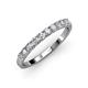3 - Emlynn 2.70 mm Diamond 10 Stone Wedding Band 
