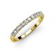 3 - Emlynn 2.70 mm Diamond 10 Stone Wedding Band 