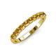3 - Emlynn 3.00 mm Citrine 10 Stone Wedding Band 