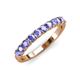 3 - Emlynn 3.00 mm Tanzanite 10 Stone Wedding Band 