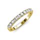 3 - Emlynn 3.00 mm White Sapphire 10 Stone Wedding Band 
