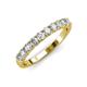 3 - Emlynn 3.00 mm Lab Grown Diamond 10 Stone Wedding Band 