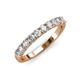 3 - Emlynn 3.00 mm Lab Grown Diamond 10 Stone Wedding Band 