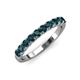 3 - Emlynn 3.00 mm London Blue Topaz 10 Stone Wedding Band 