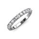 3 - Emlynn 3.00 mm Diamond 10 Stone Wedding Band 