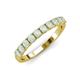3 - Emlynn 3.00 mm Opal 10 Stone Wedding Band 