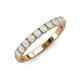 3 - Emlynn 3.00 mm Opal 10 Stone Wedding Band 