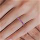 5 - Emlynn 2.70 mm Amethyst 10 Stone Wedding Band 