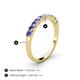 4 - Emlynn 2.70 mm Tanzanite 10 Stone Wedding Band 