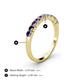 4 - Emlynn 2.70 mm Iolite 10 Stone Wedding Band 