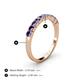 4 - Emlynn 2.70 mm Iolite 10 Stone Wedding Band 
