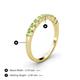 4 - Emlynn 2.70 mm Peridot 10 Stone Wedding Band 