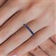 5 - Emlynn 2.70 mm Blue Sapphire 10 Stone Wedding Band 