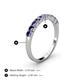 4 - Emlynn 2.70 mm Iolite 10 Stone Wedding Band 