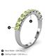 4 - Emlynn 3.00 mm Peridot 10 Stone Wedding Band 