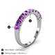 4 - Emlynn 3.00 mm Amethyst 10 Stone Wedding Band 