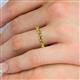 5 - Emlynn 3.00 mm Citrine 10 Stone Wedding Band 