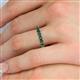 5 - Emlynn 3.00 mm Lab Created Alexandrite 10 Stone Wedding Band 