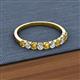 2 - Emlynn 2.70 mm Citrine and Diamond 10 Stone Wedding Band 