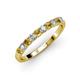 3 - Emlynn 2.70 mm Citrine and Diamond 10 Stone Wedding Band 
