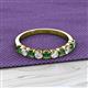 2 - Emlynn 3.00 mm Diamond and Lab Created Alexandrite 10 Stone Wedding Band 