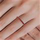 5 - Emlynn 2.40 mm Ruby 10 Stone Wedding Band 