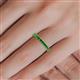 5 - Emlynn 2.40 mm Green Garnet 10 Stone Wedding Band 