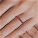 5 - Emlynn 2.40 mm Ruby 10 Stone Wedding Band 
