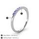 4 - Emlynn 2.40 mm Tanzanite 10 Stone Wedding Band 