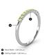 4 - Emlynn 2.40 mm Peridot 10 Stone Wedding Band 