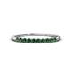1 - Emlynn 2.40 mm Lab Created Alexandrite 10 Stone Wedding Band 
