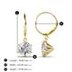 2 - Calla Lab Grown Diamond (6.5mm) Solitaire Dangling Earrings 