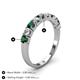 4 - Emlynn 3.00 mm Diamond and Lab Created Alexandrite 10 Stone Wedding Band 