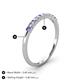 4 - Emlynn 2.40 mm Tanzanite and Lab Grown Diamond 10 Stone Wedding Band 