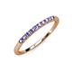 4 - Emlynn 2.00 mm Tanzanite 10 Stone Wedding Band 