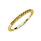 4 - Emlynn 2.00 mm Citrine 10 Stone Wedding Band 