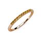 4 - Emlynn 2.00 mm Citrine 10 Stone Wedding Band 