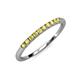 4 - Emlynn 2.00 mm Yellow Sapphire 10 Stone Wedding Band 