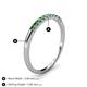 5 - Emlynn 2.00 mm Green Garnet 10 Stone Wedding Band 