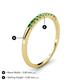 5 - Emlynn 2.00 mm Green Garnet 10 Stone Wedding Band 