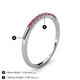 5 - Emlynn 2.00 mm Pink Tourmaline 10 Stone Wedding Band 
